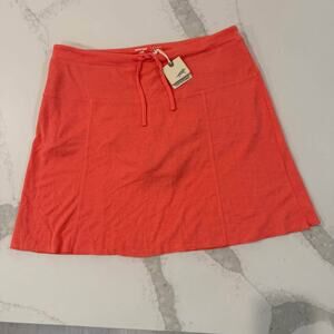 Horny Toad NWT Sereena Skort Womens Large Orange Stretch Drawstring ElasticWaist